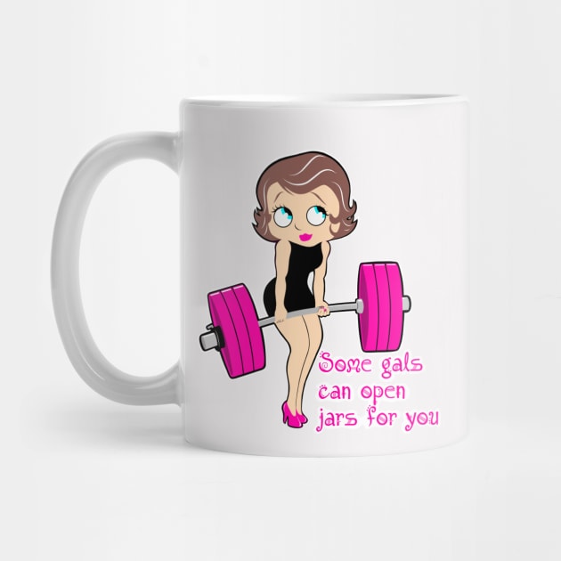 Fitness girl, weightlifting women, gym girl by TimAddisonArt